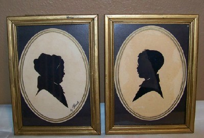 Silhouette cutting 1800's
