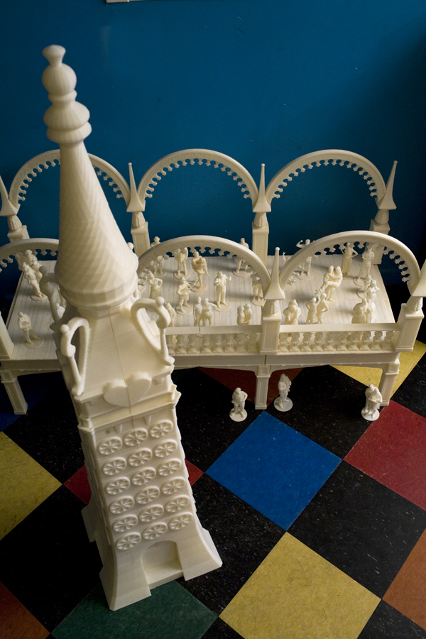 The Main Tower- 38 prints total and over 53" tall.  Photo Credit: Laure Leber