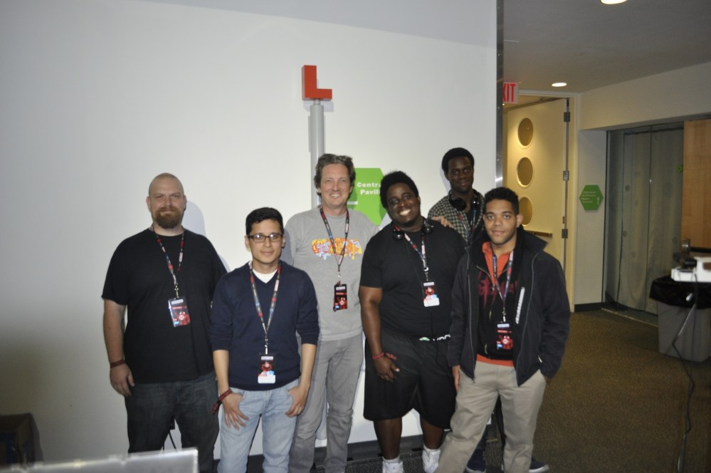 A class from Queens College came by- they had built a scanner based on my hardware designs which was also on exhibit