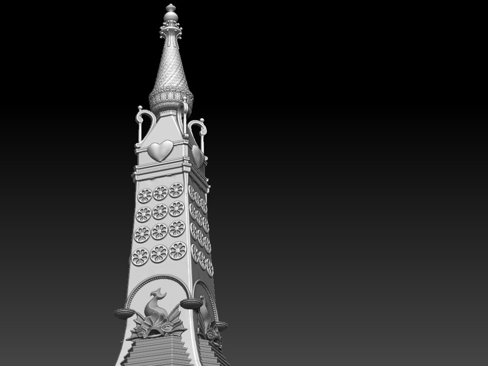 Luna Park's Electric Tower- Under Reconstruction