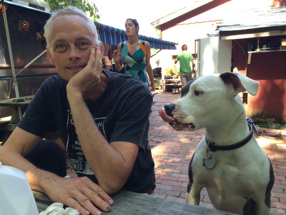 Hank Adams is the Creative Director of CGCA and he does an amazing job running a world class glass shop. Boola just likes eating scraps and thinks she's a person.