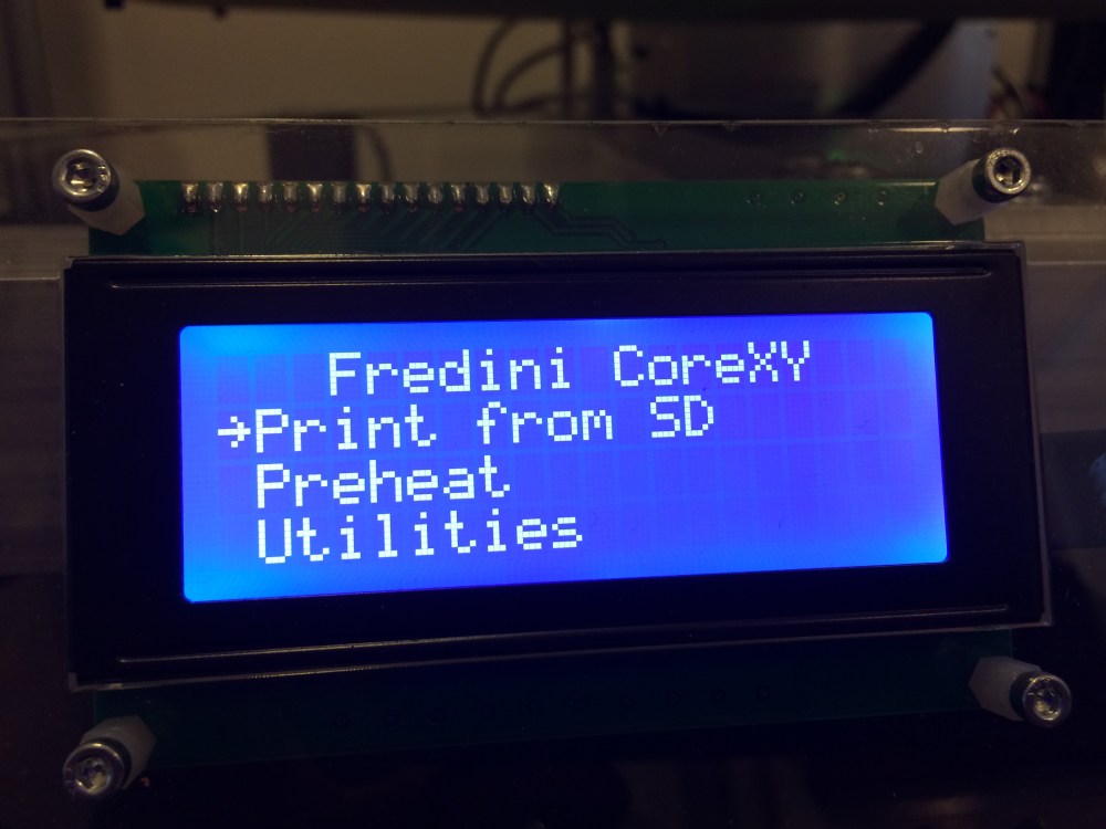 The personalized LCD was a joy to see!