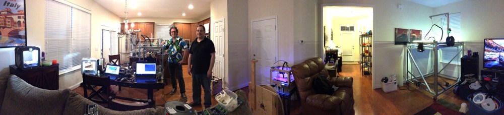 Jetguy's home is a vertiable 3D printing mad scientist's laboratory