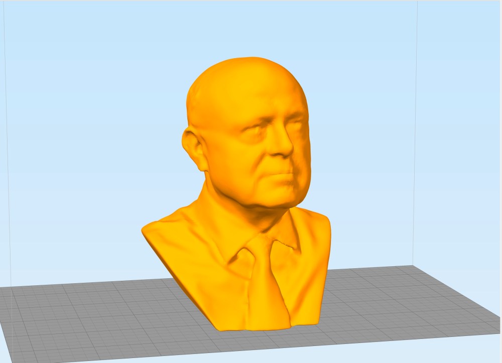 The cleaned up scan ready for printing